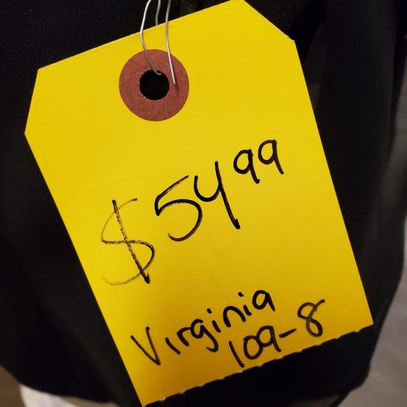 Gigi's Closette Glenview Women's Black Matching Set Pants and Top with Rhines... - Picture 4 of 9